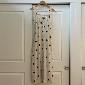 Sincerely Jules Dresses | Linen Polka Dot Dress - SIZE S